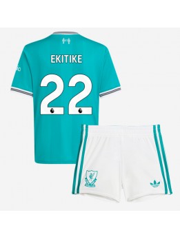 Detské Futbalové oblečenie Liverpool Hugo Ekitike #22 2025-26 Krátky Rukáv - Tretina (+ trenírky)